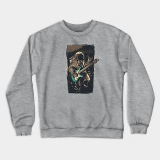 Astronaut with guitar Crewneck Sweatshirt